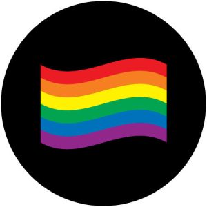 GC4338 Waved Rainbow Flag