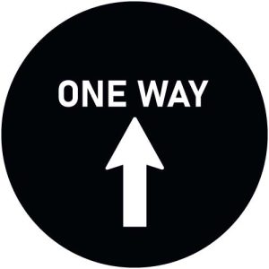 G2583-1 One Way Vertical Arrow
