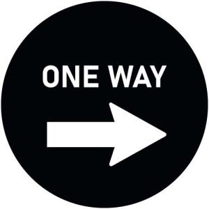 G2583-2 One Way Right Arrow