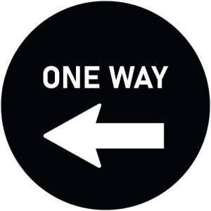 G2583-3 One Way Left Arrow