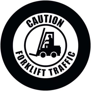 G2583-5 Caution Forklift Traffic