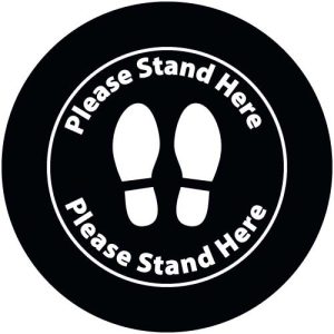 G2585-6 Stand Here Inverted